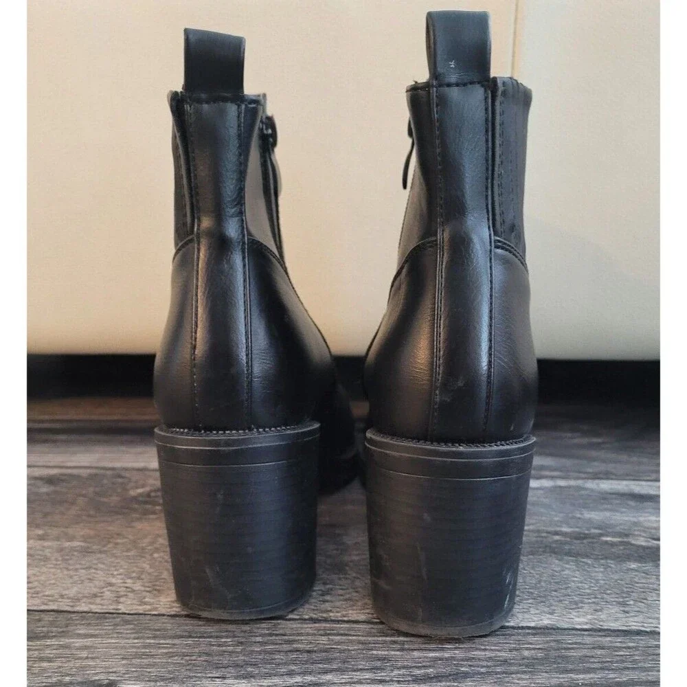 Super Made Side Zip Boots Womens Size 38 Black 3